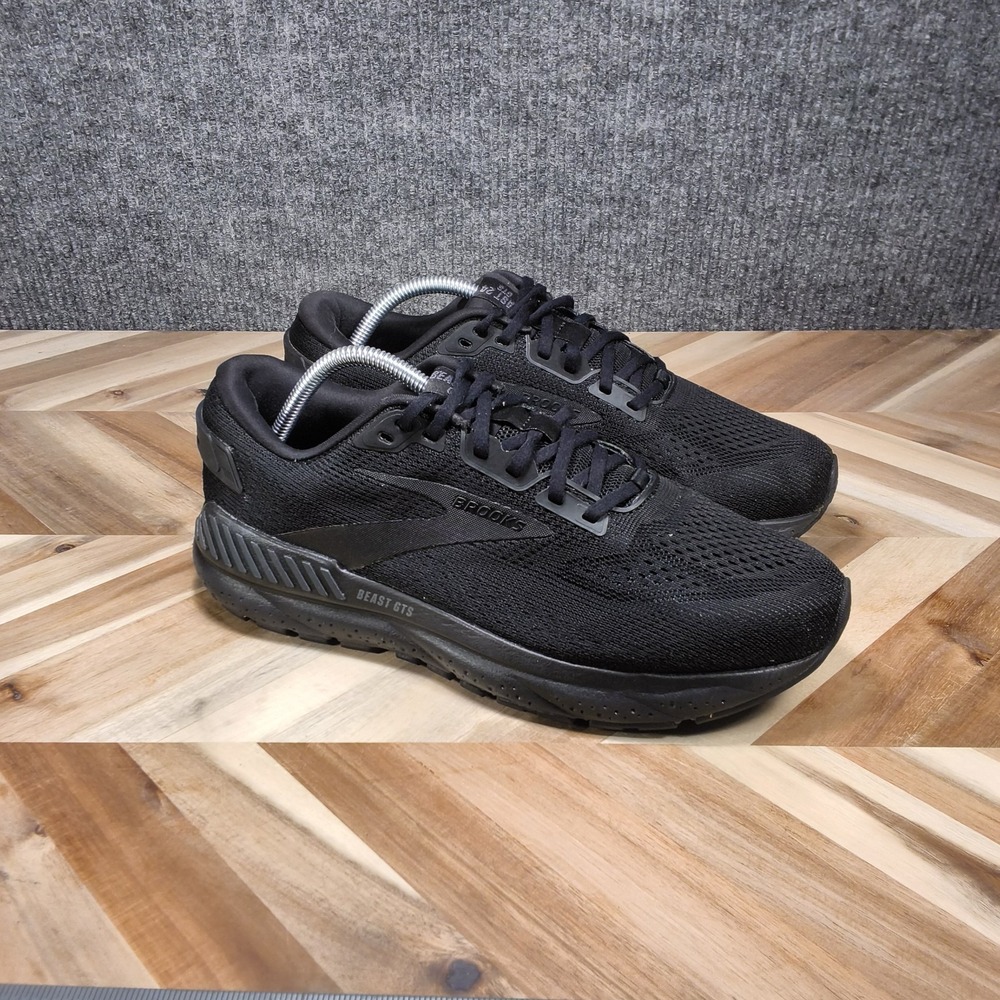 Brooks Beast GTS 24 Mens 10 D Running Shoes Black Black 1104251D020 Comfort